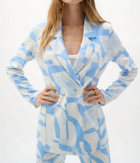 Joseph Ribkoff - Geometric Double Breast Blazer