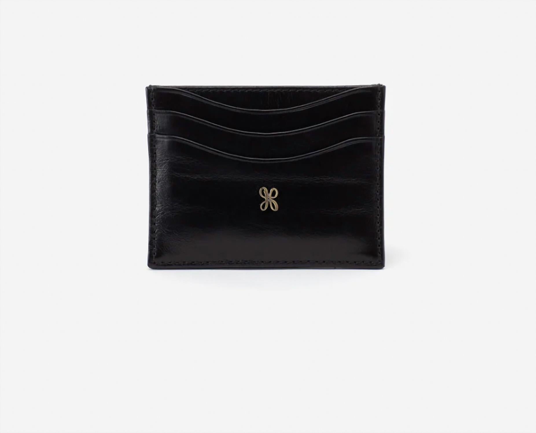 HOBO Women's Max Card Holder in black - women's accessory