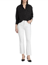 Paige - Claudine Flared Ankle-crop Jeans
