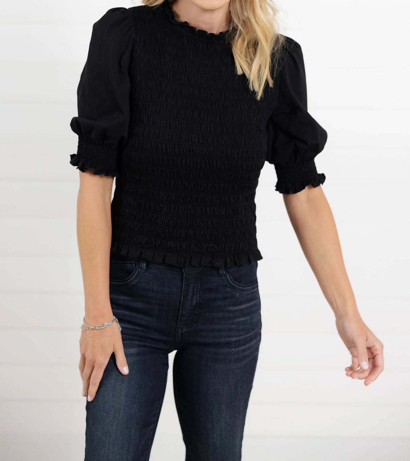 Fate + Fortune - Mac And Me Smocked Top