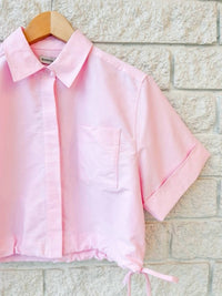 Simkhai - Ryett Short Sleeve Cropped Shirt