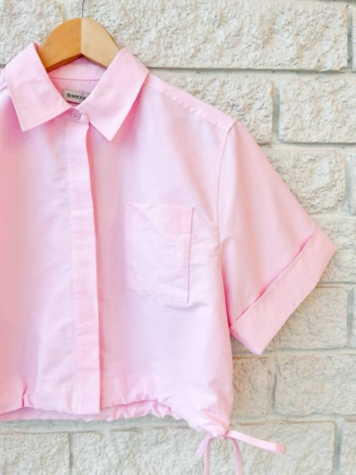 Simkhai - Ryett Short Sleeve Cropped Shirt