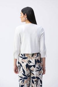 Joseph Ribkoff - Pearl Accent Sleeve Cropped Cover Up