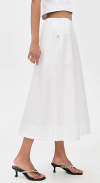 Vince - Scallop Detail Maxi Skirt