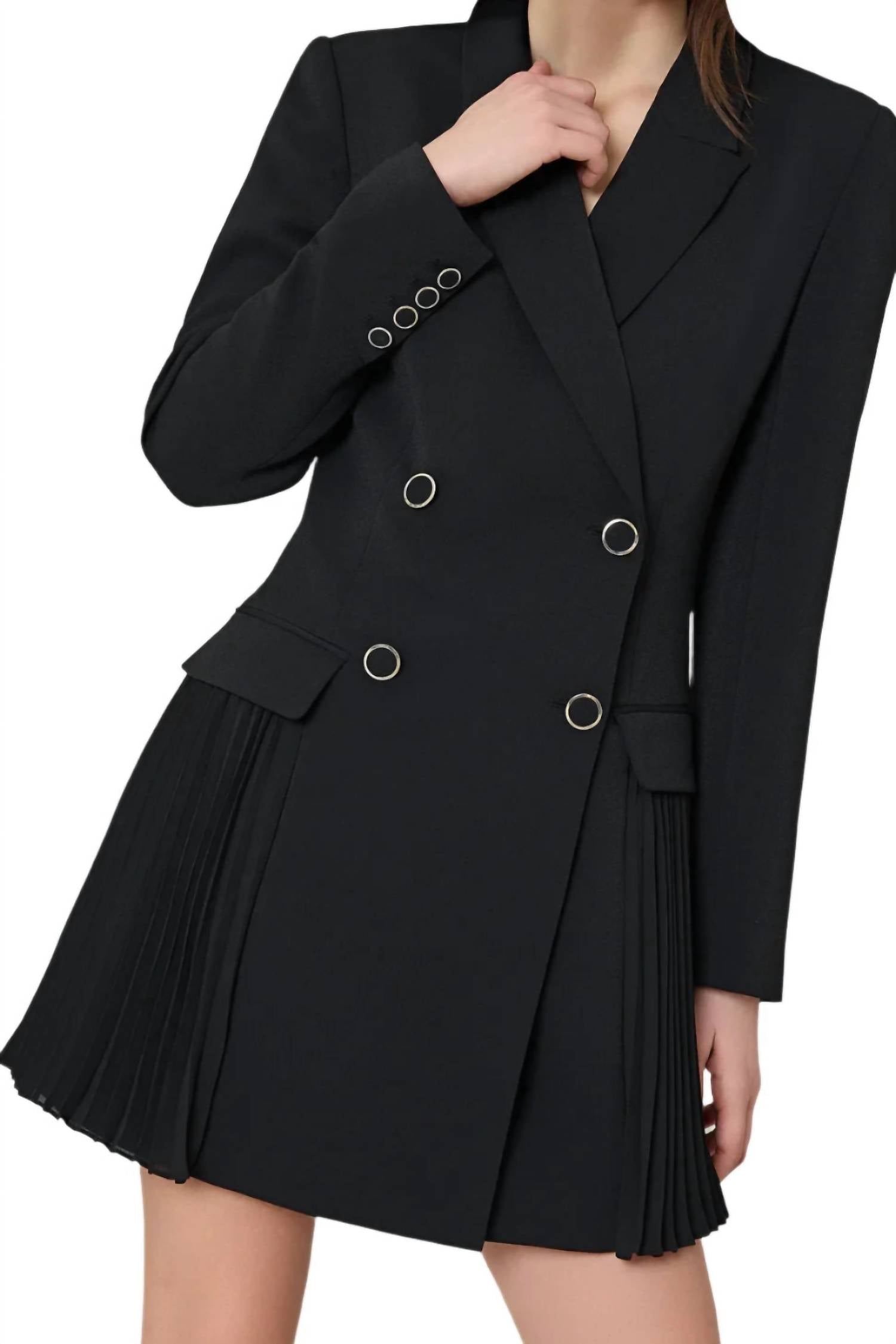 Milly - Pleated Blazer Dress