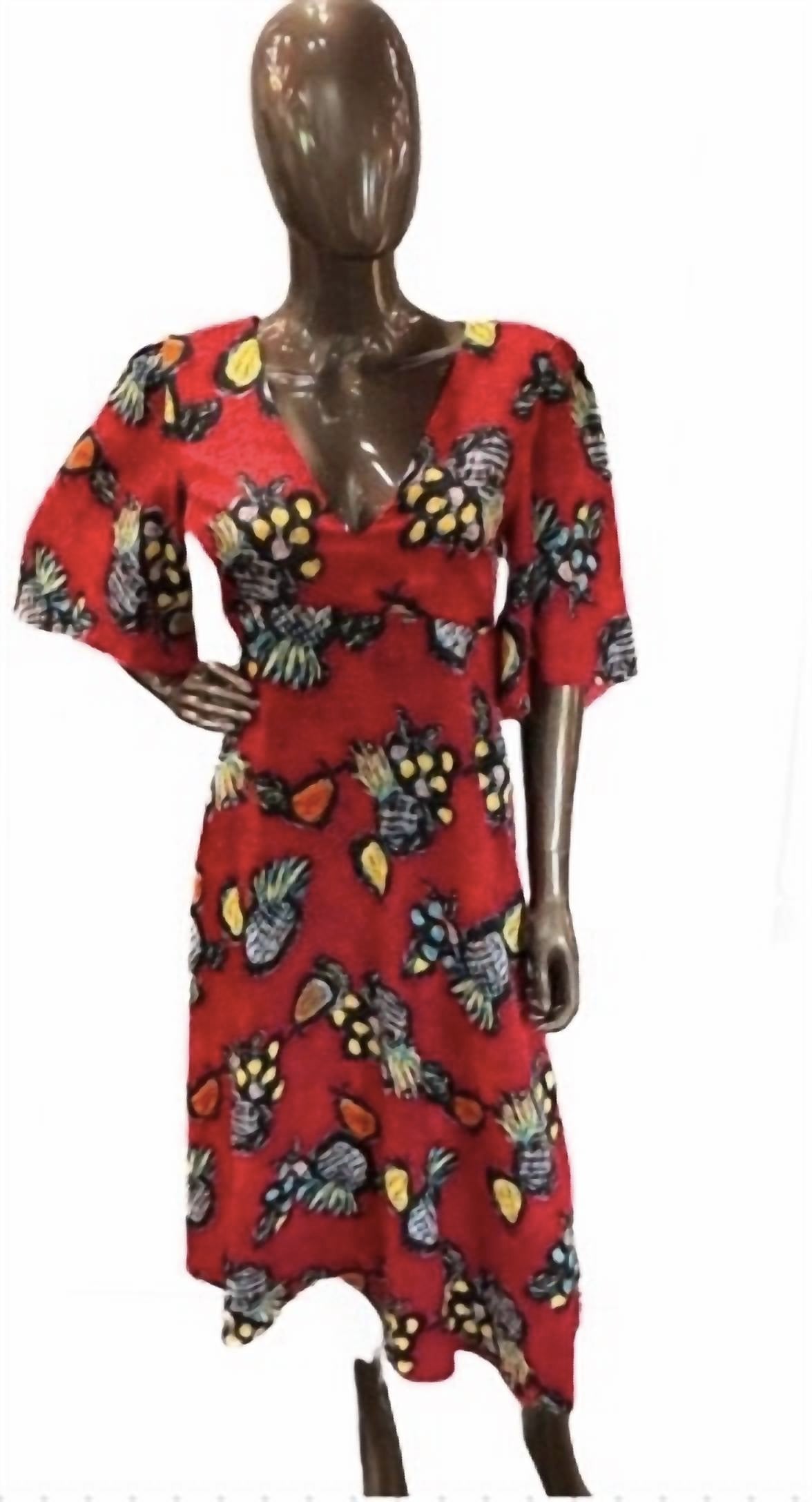 Traffic People - Multicolored Midi Dress