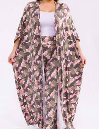 Karen T Design Print Two Piece Pants Set in camo - women's sleepwear - view 5