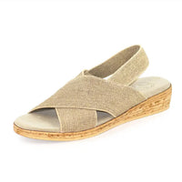 Charleston Shoe Co. - Women's Atlantic Solid Sling Back Stretch Sandal