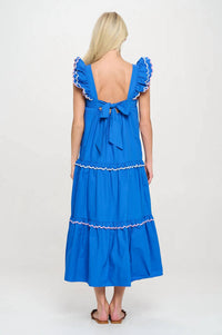 Meet Me In Santorini - Azure Oasis Maxi Dress