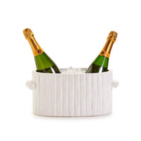 Two'S Company - Faux Bamboo Oval Centerpiece