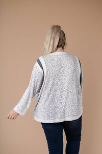 Racing Stripes Animal Print Top