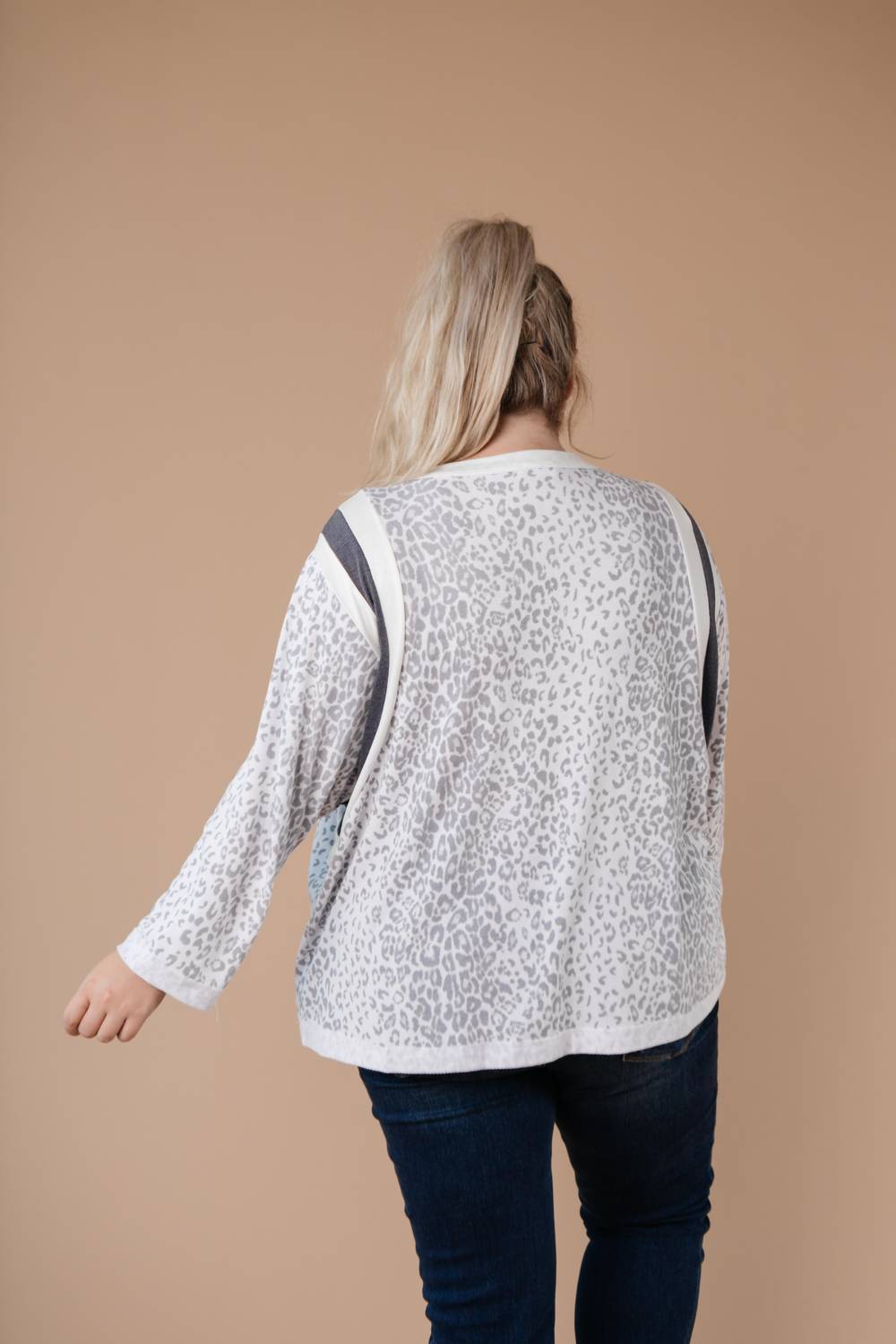 Racing Stripes Animal Print Top