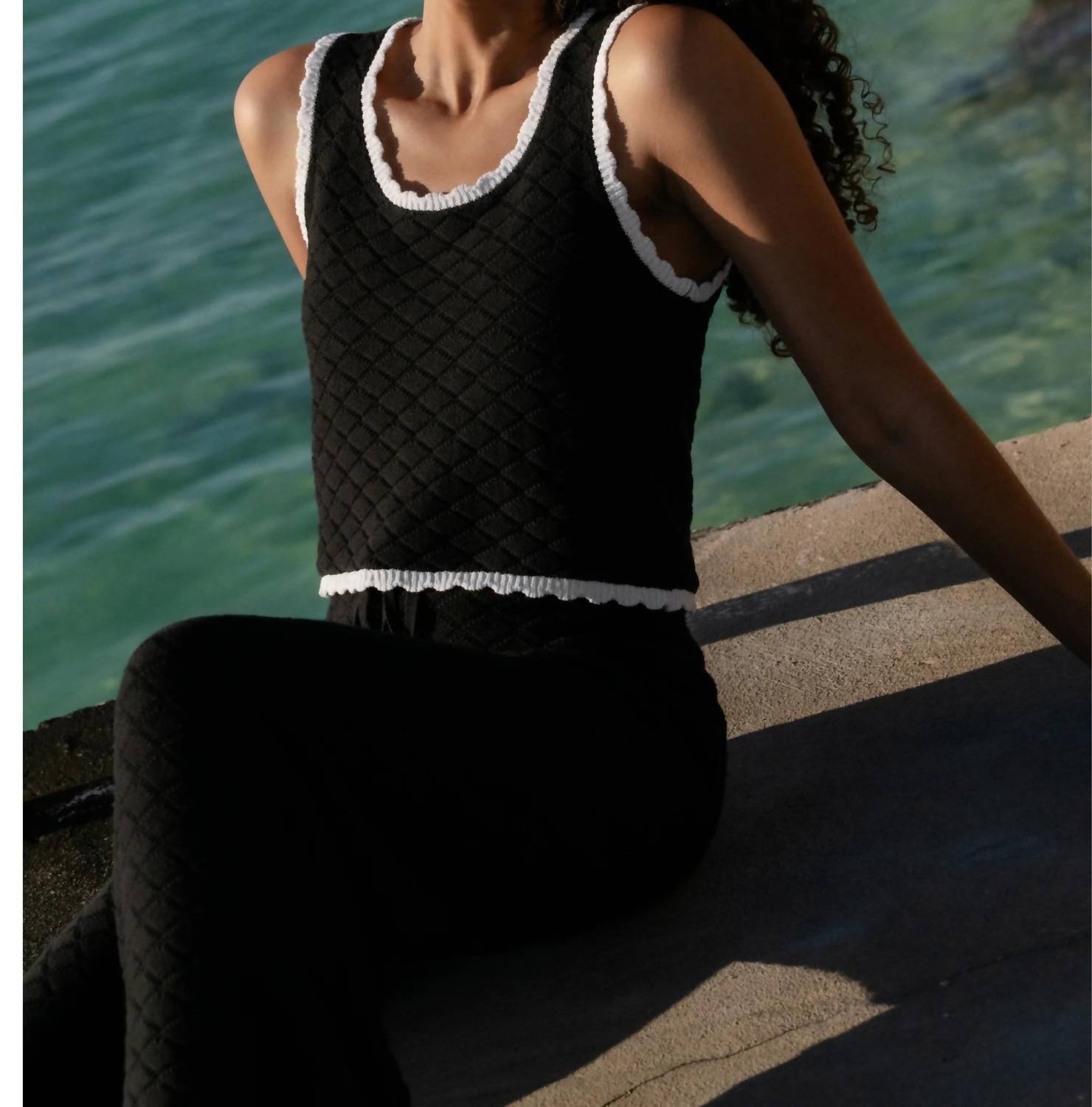 French Connection - Teddy Diamond Knit Camisoles