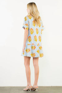 Thml - Twirl Striped Casual Mini Dress