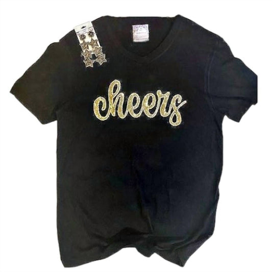 Shop Southern Belle - Women's Handcrafted Cheers V-Neck Tee