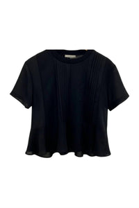 Sacai - Women's Satin X Cotton Jersey Tee