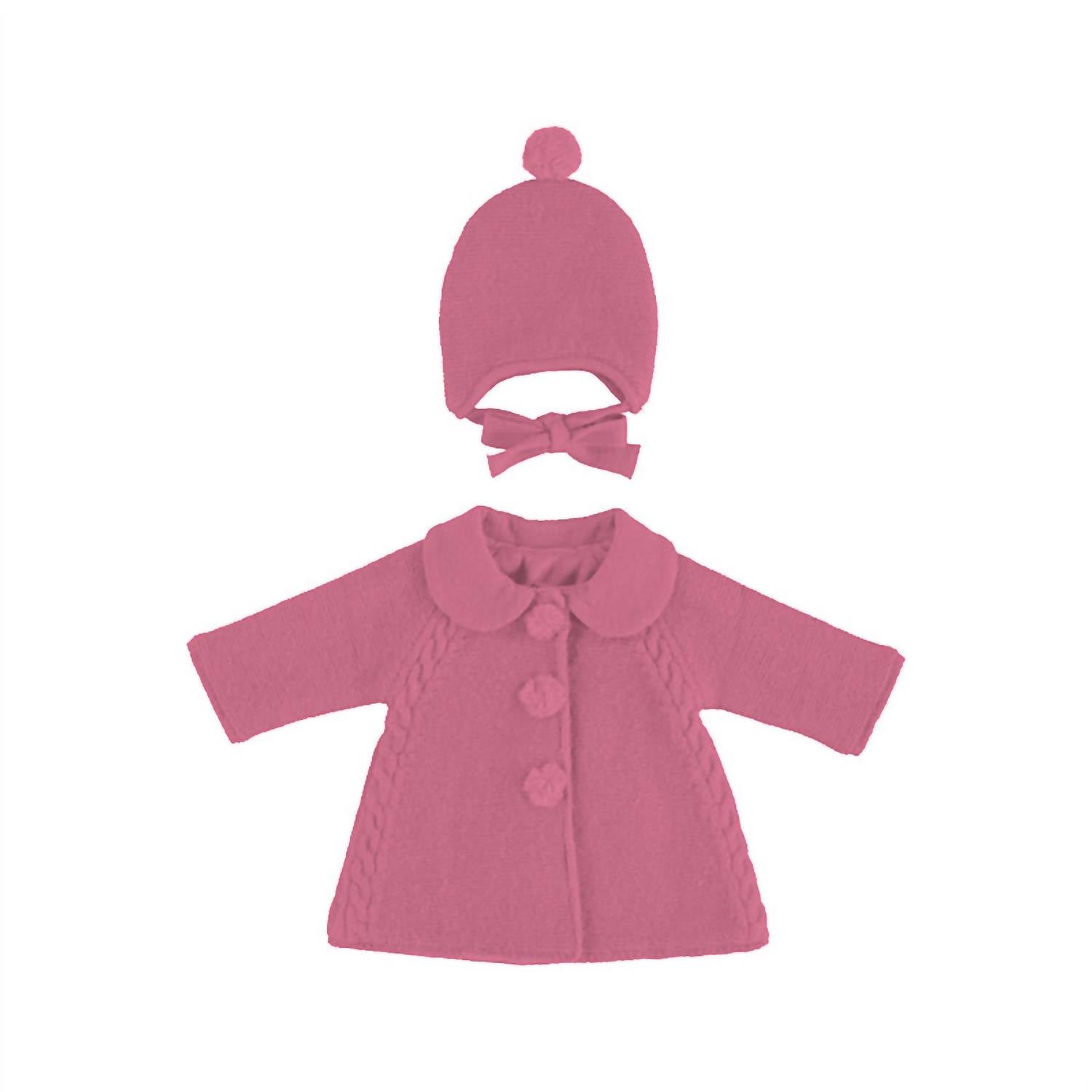 Mayoral - Girls Knit Coat And Hat Set