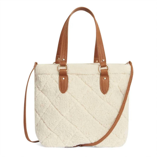 Vanessabruno - Women's Cabas Quilted Shearling Tote Bag