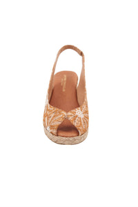 andre assous Women's Audrey Cork Slingback Wedge Sandal in natural multi - women's sandal - view 5