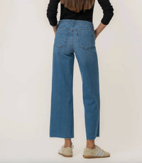 Kut From The Kloth - Charlotte High Rise Wide Leg Raw Hem Jean