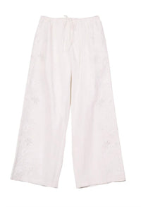 Ciao Lucia - Ermmano Embroidered Flower Pants