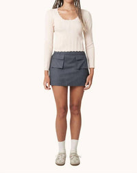 Find Me Now - Tati Scalloped Sweater