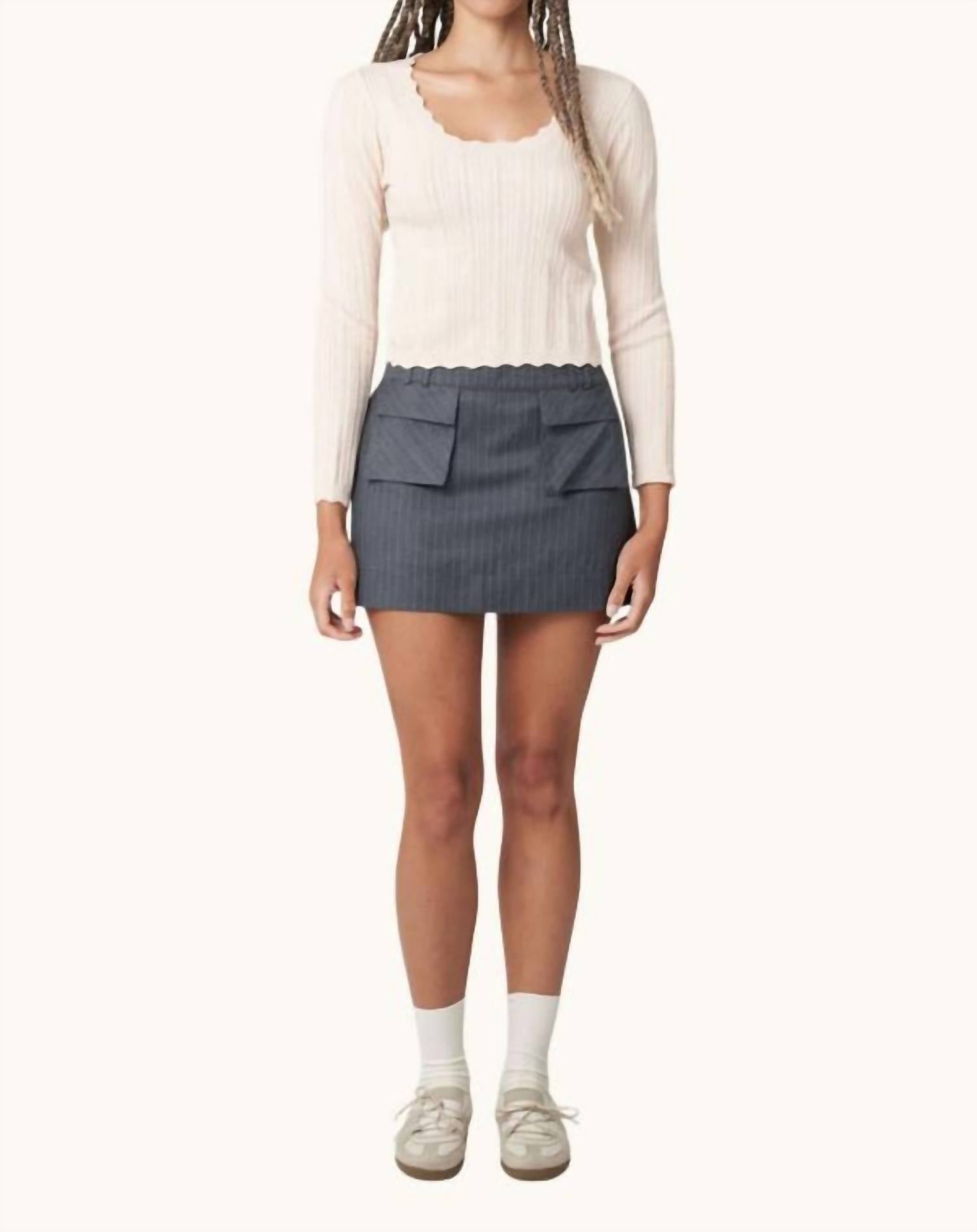 Find Me Now - Tati Scalloped Sweater