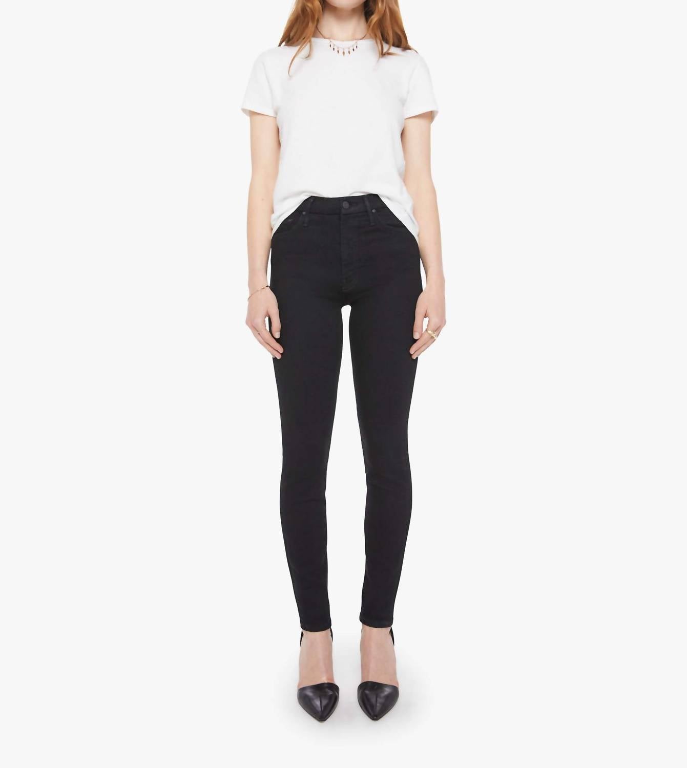 Mother High Waisted Looker Jean in nighty night - women's jeans
