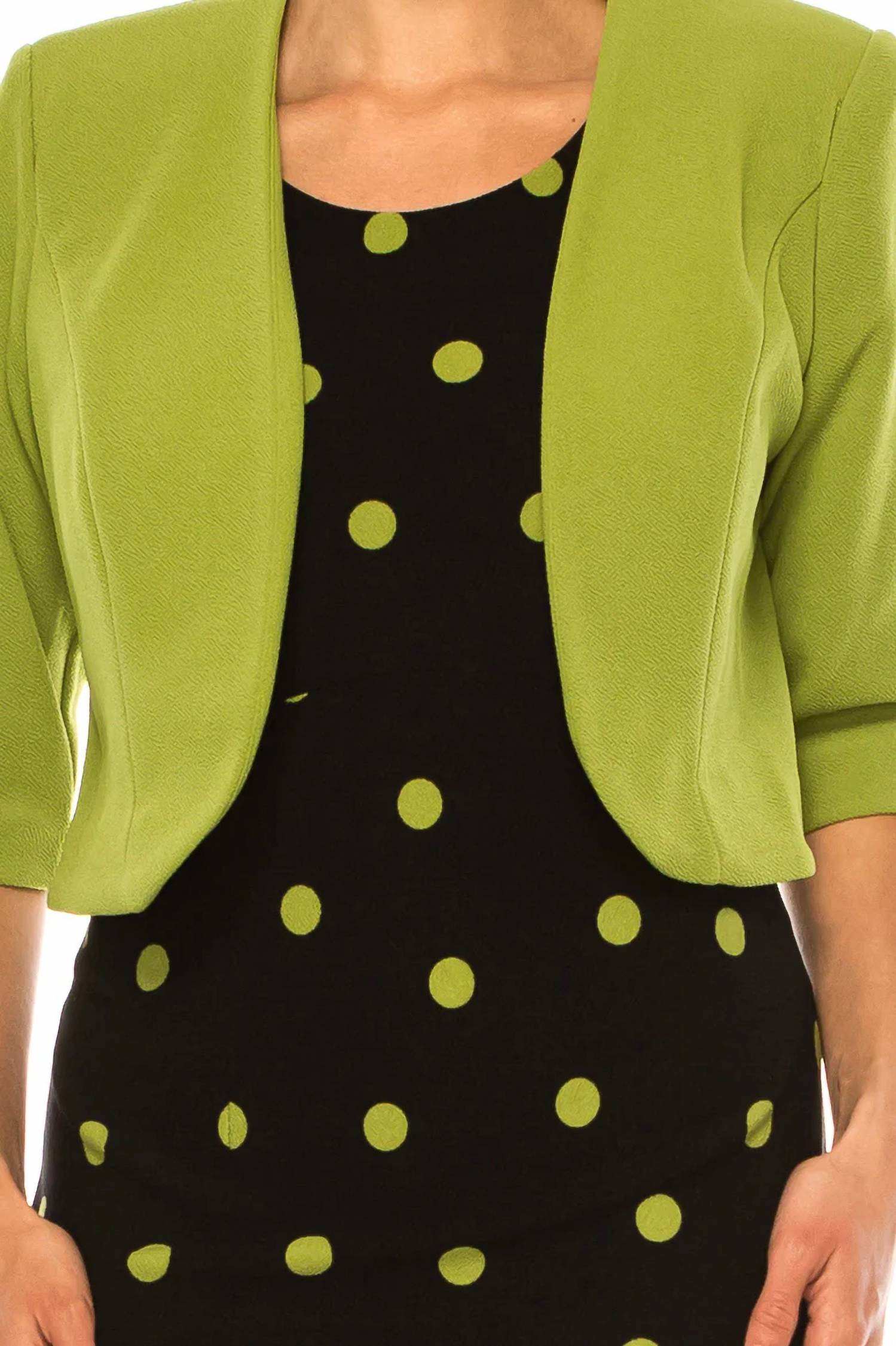 Maya Brooke - Polka Dot Two-piece Jacket Dress