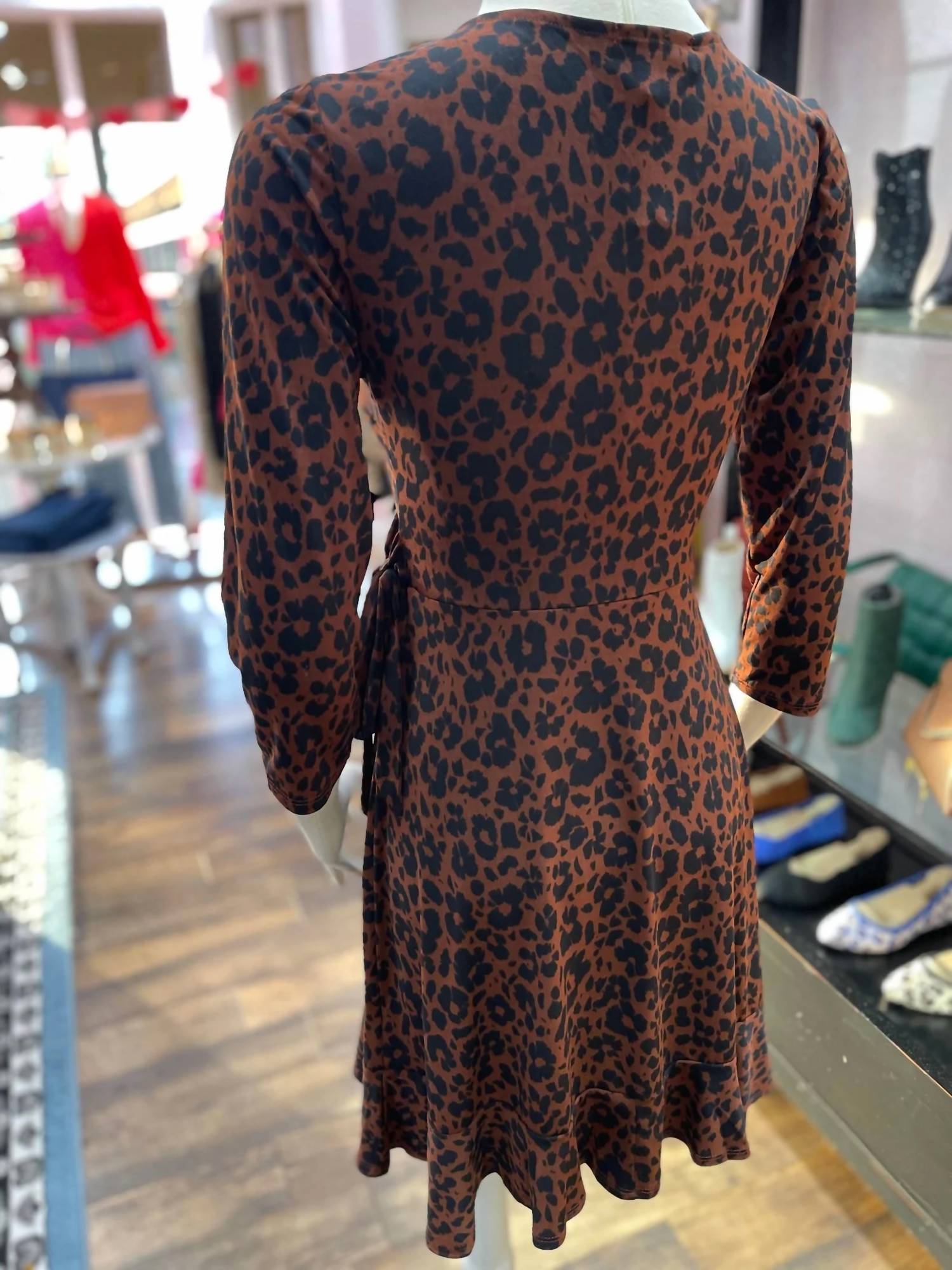 Gilli - Curvy Burgundy floral dress