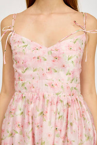 En Saison - Floral Chiffon Midi Dress