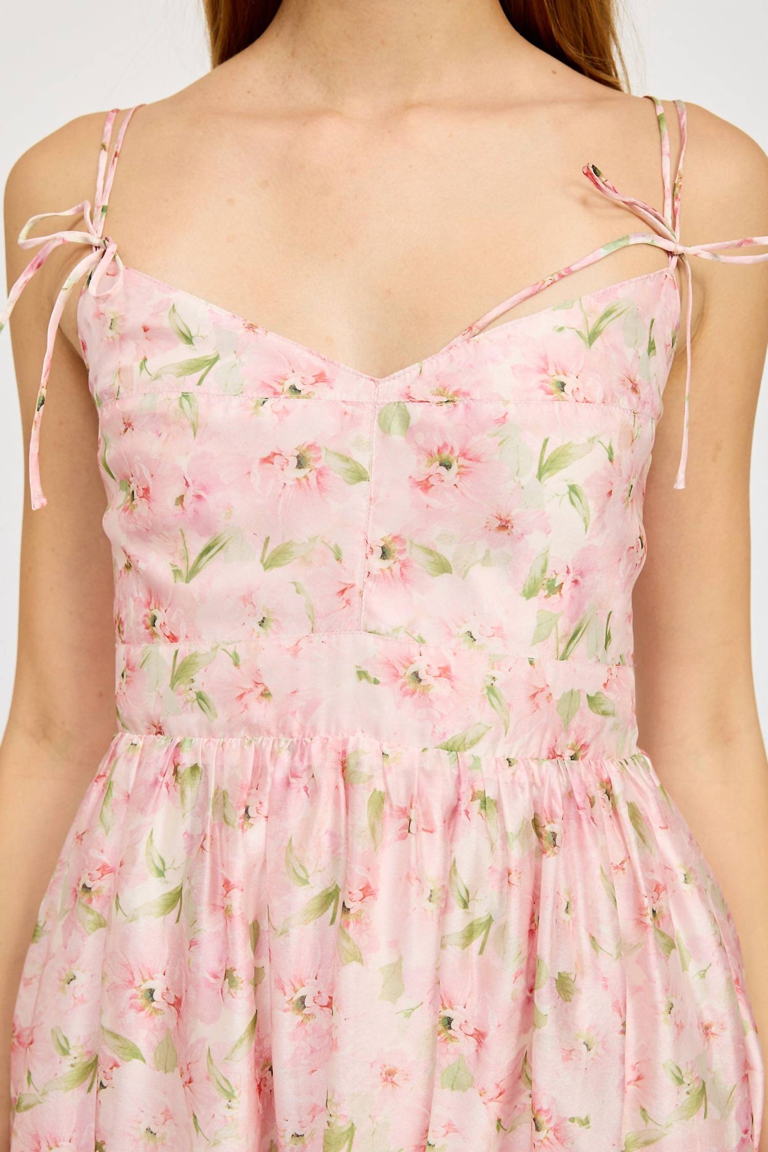 En Saison - Floral Chiffon Midi Dress
