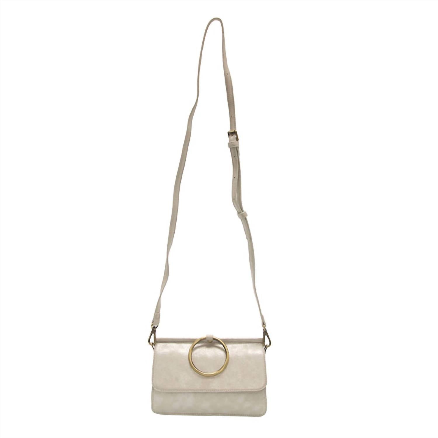 Joy Susan Women's Aria Ring Wristlet in silver - women's bag - detail view