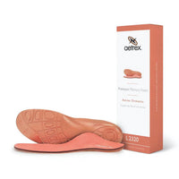 Aetrex Women's Premium Memory Foam Posted Orthotics Insole in orange - women's sneaker