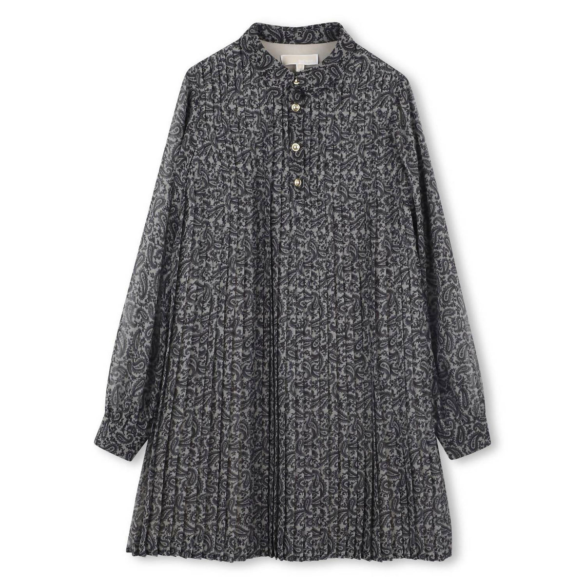 Michael Kors - Kid's Long Sleeve Pleated Dress