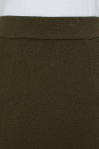 CLOSED Women's A-line Knitted Skirt in green - women's skirt - alternate view