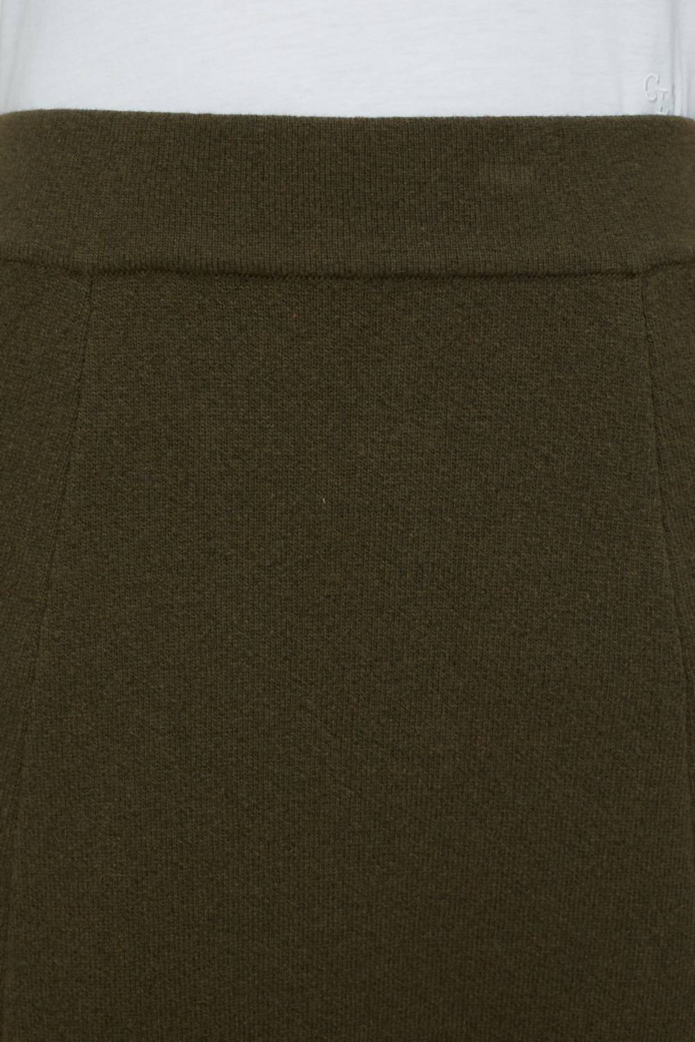 CLOSED Women's A-line Knitted Skirt in green - women's skirt - alternate view
