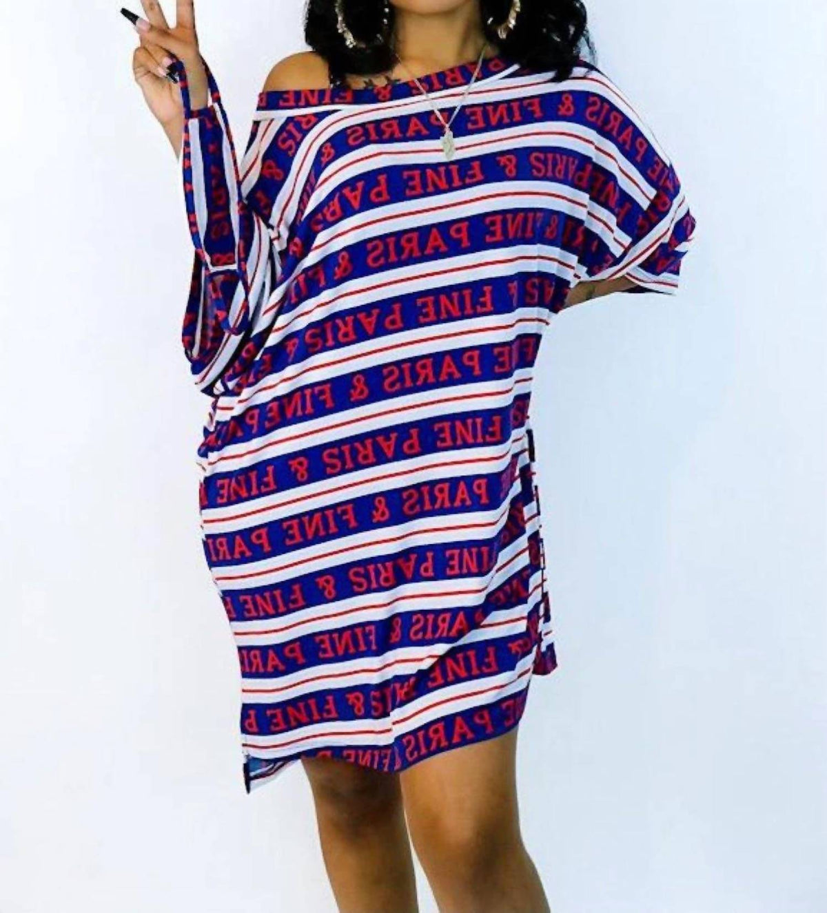 Good Time Usa - Worldwide Oversized Tunic T-Shirt Dress