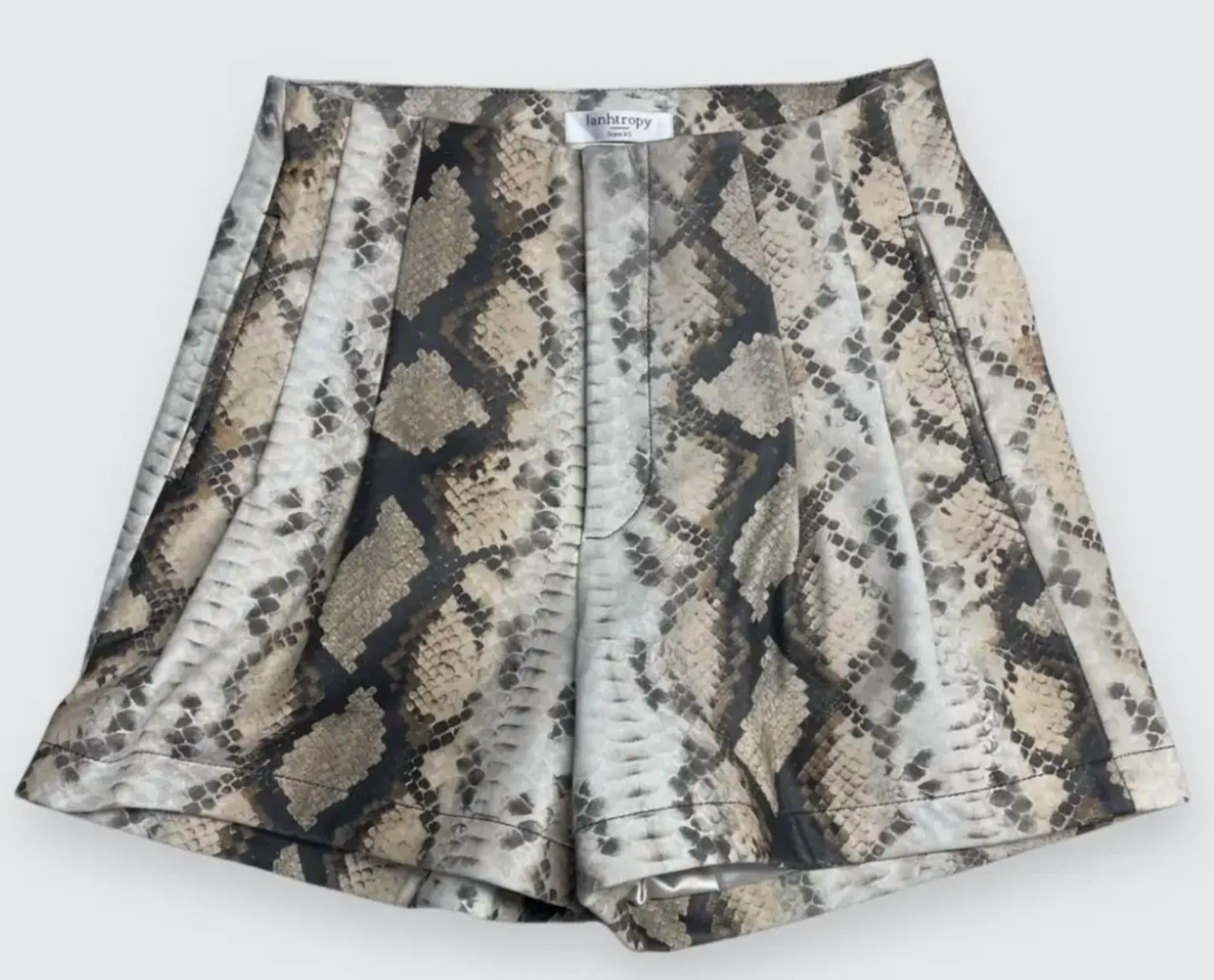 Lanhtropy - Women Frida Leather Shorts