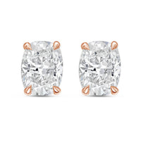 Diana M Jewels - Women's Cushion Lab-grown Diamond Stud Earrings (7.00 Tcw) - Elegant