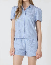 Dex Seaside Pearl Shorts in blue - women's shorts - alternate view