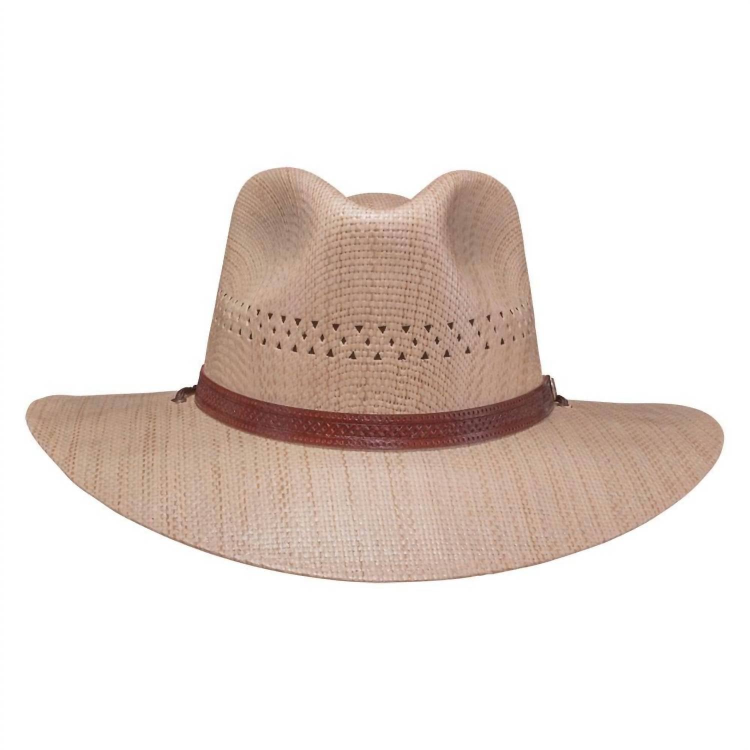 American Hat Makers - Light Vented Sun Straw Hat Barcelona