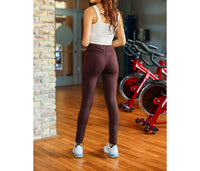 Julia Rose Brady Full Length With Pocket Leggings in brown - women's pants - alternate view