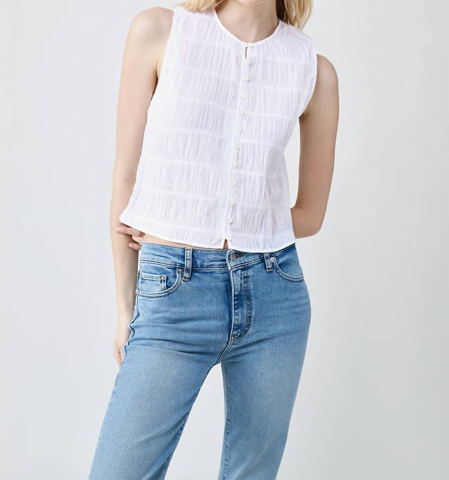 Frame - The Smocked Tank Top