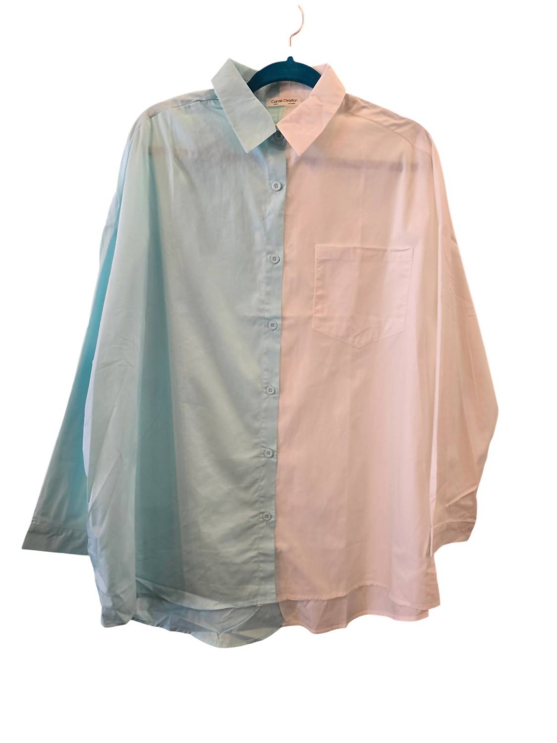 Carole'S Collections - Women's Two Tone Cotton Top