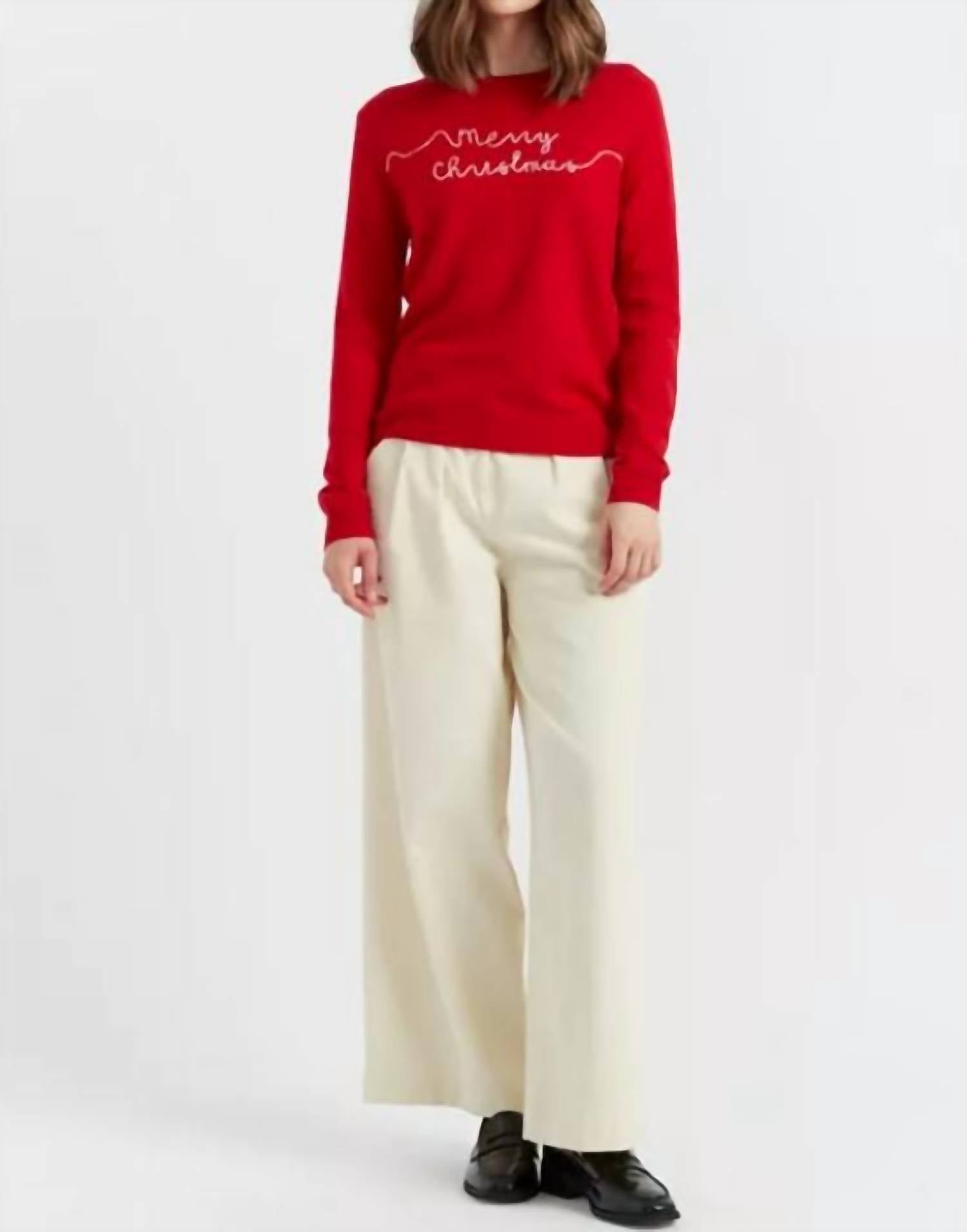 Chinti & Parker - Merry Christmas Long Sleeve Sweater