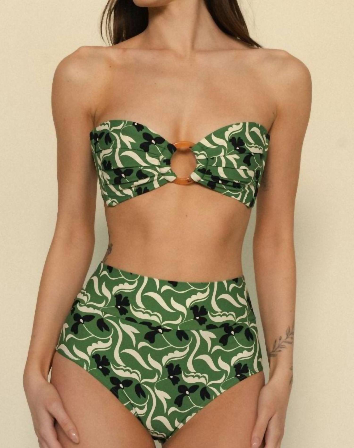 Montce - Full Coverage High Rise Bikini Bottom