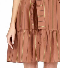 Jade - Button Front Flounce Mini Dress
