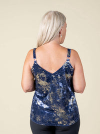 Papillon - Crushed Velvet Spaghetti Strap Camisole