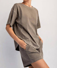 Rae Mode - Comfort Washed Cotton Shorts Set